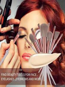 13 Makeup Brush Set Plus Storage Bag Non-Shedding Eyeshadow Brush Soft Ultra Soft Affordable Brush Super Soft Non-Shedding Beginner Makeup Artist 13 Set Brush Eyeshadow Brush Contouring Brush Makeup Set Eyeshadow Brush Soft Makeup Brush Eye Cheek Brush Set
