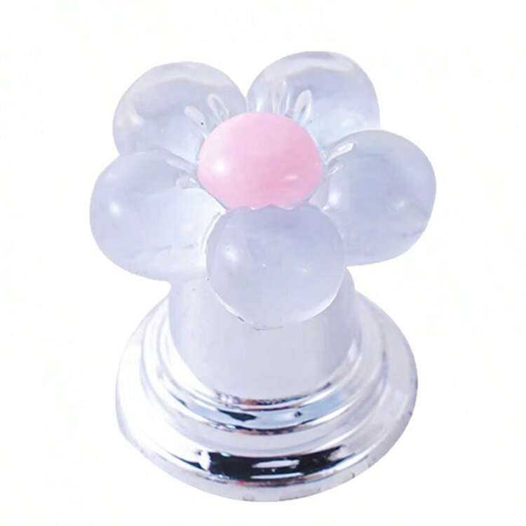 Nút xả bồn cầu hình hoa dễ thương (1 cái/2 cái), nút công tắc xả nước bồn cầu sáng tạo dành cho móng tay dài và phụ kiện phòng tắm dùng trong làm móng. - Nhiều màu - Xem 7