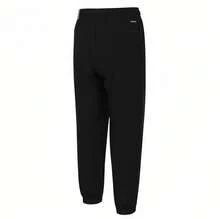 Adidas 男子新款梭織快乾運動褲跑步長褲 - 黑色 - 查看 4