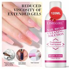 Limegirl 指甲刷清洁剂和护理剂 - 快速清洁和护理凝胶指甲刷、油漆刷、喷枪、美术工具和貂毛丙烯酸刷。 - 彩色 - 查看 3