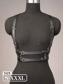 Leather Chest Harness Belt For Women,Leather Harness Belt For Women,Goth Chest Leather Belt,Valentine's Day Gift,Ladies' Harness Leather