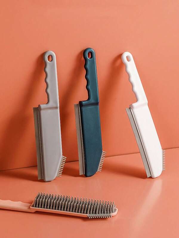 Cepillo de limpieza 3 en 1 pequeño, cepillo de fregado para fregadero, cepillo de limpieza para bordes y esquinas de baño y cocina, suministros de limpieza para uso doméstico, baño, cocina, inodoro, ventana, Navidad