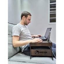 Laptop Desk For Working In Bed, Foldable Lap Desk With Cell Phone Holder