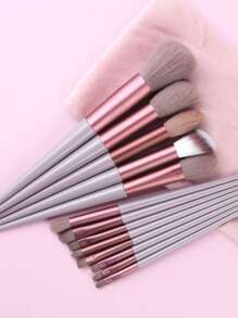 13 Makeup Brush Set Plus Storage Bag Non-Shedding Eyeshadow Brush Soft Ultra Soft Affordable Brush Super Soft Non-Shedding Beginner Makeup Artist 13 Set Brush Eyeshadow Brush Contouring Brush Makeup Set Eyeshadow Brush Soft Makeup Brush Eye Cheek Brush Set