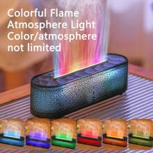 جهاز نشر الروائح الأساسية بالموجات فوق الصوتية بإضاءة لهب ملون سعة 260 مل، جهاز نشر الروائح العطرية، جهاز نشر الزيوت الأساسية المحمول بمنفذ USB، مرطب الهواء