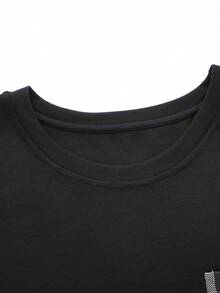 2 piezas Conjunto de pijama para hombre, camiseta de cuello redondo de manga larga y pantalón largo, ropa de estar en casa transpirable y que absorbe la humedad, para primavera/verano/otoño/invierno, ropa de otoño