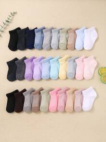 20/10/1 زوج جوارب كاحل شبكية قابلة للتنفس للأطفال الرضع، مناسبة للأطفال الذين يتعلمون المشي. باردة ومريحة للارتداء في الصيف، مناسبة للأولاد والبنات. جوارب رياضية بسيطة وعادية مع مرونة جيدة، لا تنزلق بسهولة. - متعدد الألوان - مشاهدة 4