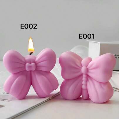 蝴蝶结香薰蜡烛模具，创意装饰，摄影道具，浪漫礼物，婚礼装饰，纪念品