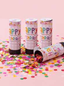 1/2 件派对用品彩色五彩纸屑爆竹五彩纸屑炮适用于毕业典礼、婚礼、生日、婴儿洗礼、圣诞节、新年、新娘周年纪念、嘉年华趣味派对礼品