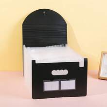 12/24/36 口袋可扩展风琴式文件袋，便携式月度纸质账单/税务收据整理袋，A4 尺寸文件袋，带空白和彩色标签，适用于学校、家庭和办公室，课堂必备，返校用品 - 彩色 - 查看 15