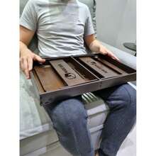 Laptop Desk For Working In Bed, Foldable Lap Desk With Cell Phone Holder