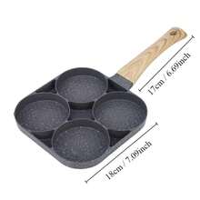 4-Cup Egg Omelette Pan Nonstick Egg Frying Pan, Versatile Breakfast Skillet For Eggs Cooker , Pancakes, Plett, Crepes, Compatible With Gas Stove And Induction Cooktop Cookware - Multicolor - View 14