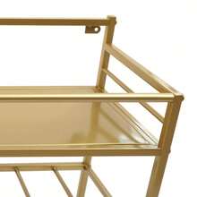 YUNRUX Wine Rack & Wine Glass Rack - Gold - View 5