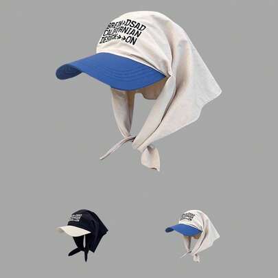 1개 컬러블록 캐주얼 귀여운 폴리에스터 섬유 헤드밴드 캡, 무자수, 일상 착용 적합, 사계절용