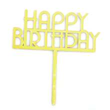 10 Pieces Happy Birthday Cake Toppers, Acrylic Cake Topper Happy Birthday Topper Cake Decoration For Birthday Theme Party Back To School - Multicolor - View 36
