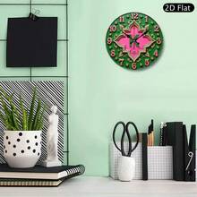 1 Piece Large 10inch Greek Alphabet Clock - Elegant Pink And Green Modern Or Traditional Decoration, Golden Hands, Silent Quartz Movement, Easy-To-Read Numerals - Suitable For Living Room, Bedroom, Office, Greek House Decoration - Battery Not Included - Ideal Gift For Capa Alpha Sorority Members, 2D Flat - 1個 - 查看 6