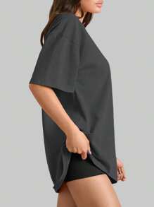 SUPEKYKO 大码女式短袖T恤 - 宽松运动上衣，适合健身、瑜伽和休闲穿着 | 四季皆宜