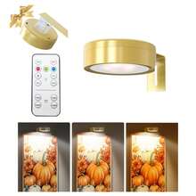 1/3/4/5/6個裝無線金屬壁燈，LED相框燈電池供電，夜燈，書燈，磁吸式無線壁燈，無線射燈，展示燈射燈，3種照明模式藝術展示燈，150mAh遙控 - 三色款 - 查看 19