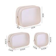 高级哑光半透明化妆包，化妆品收纳袋，旅行洗漱包，大容量便携化妆包，房间装饰，包袋，化妆包，梳妆台，旅行，化妆包，旅行必备，收纳，储物，旅行必备，化妆品收纳包，化妆包，洗漱包，桌面收纳包，化妆包，化妆袋，化妆品收纳包，梳妆台配件，化妆袋，化妆包，收纳袋，化妆袋，旅行必备 - 彩色 - 查看 10