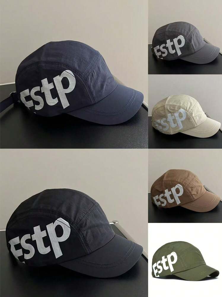 1 件男女通用休闲透气速干短檐穿孔棒球帽，户外运动帽，适合日常通勤或露营 - A - 查看 10