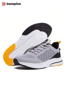 baasploa Baasploa Men's Running Shoes Mesh Non-Slip Classic Sports Shoes Outdoor Leisure Lightweight Running Men's Casual Sports Shoes Sneakers Easy Wear Breathable Shoes Height Shoes Non Slip Shoes Men