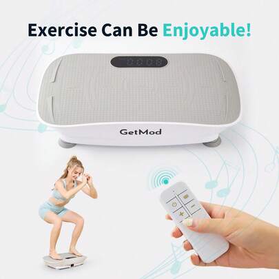 Vibration Plate,Flatbed support , mini gym, LED display screen, Bluetooth music, suitable for home use, 0.8mm vibration amplitude, quiet motor