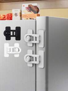 1 Khóa cửa lò nướng xoay không cần khoan, khóa cửa lò nướng dễ lắp đặt - Nhiều màu - Xem 1