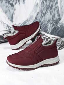 Męskie, termiczne, codzienne trampki/śniegowce, gruba podeszwa, wygodne buty sportowe na świeżym powietrzu, łatwe wsuwane, ciepłe damskie, termiczne, codzienne trampki/śniegowce, łatwe wsuwane buty dla par, rozmiary CN36-45 (jeśli masz grubsze stopy, zamów o jeden rozmiar większe)