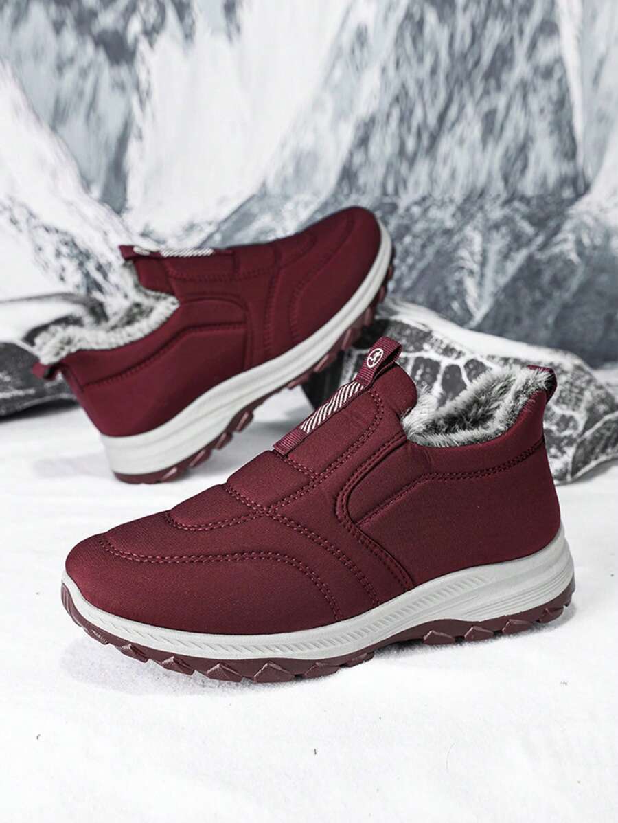 Męskie, termiczne, codzienne trampki/śniegowce, gruba podeszwa, wygodne buty sportowe na świeżym powietrzu, łatwe wsuwane, ciepłe damskie, termiczne, codzienne trampki/śniegowce, łatwe wsuwane buty dla par, rozmiary CN36-45 (jeśli masz grubsze stopy, zamów o jeden rozmiar większe)