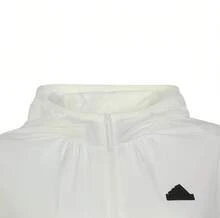 Adidas Women's Lightweight Hooded Sports Casual Jacket - White - View 3