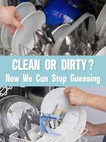 1pc Dishwasher Magnet Clean Dirty Sign, Universal Double-Sided Clean Dirty Magnet For Dishwasher, Refrigerator Or Washing Machine, Strong Magnetic No Scratches