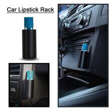 1pc Car Lipstick Holder - Portable Silicone Small Item Storage Rack, Black, Suitable For Cosmetics And Accessories, Storage Organizer