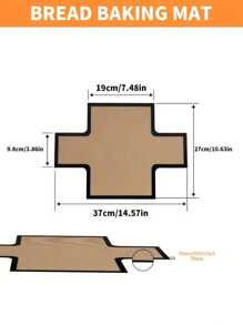 1 件可重复使用硅胶面包盘衬垫，适用于 9 X 5 英寸面包盘 - 烘焙垫，不粘可重复使用，易于清洁，耐热，家庭厨房配件 - 彩色 - 查看 4