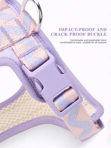 HP357 Shockproof Dog Harness, Hand Washable Polyester Fiber, Durable Anti-Slip Chest Back Strap, Pet Leash Accessory For Dogs, Below 4ft Length, No Power, No Battery