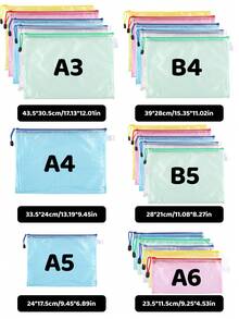 1 Peça/5 Peças Bolsa de Zíper Transparente de Mão para Escritório, Bolsa de Informações para Estudantes, Bolso de Zíper para Organização e Armazenamento - Perfeito para Bordado Cruzado, Jogos de Quebra-cabeça, Viagem, Escola, Jogos de Tabuleiro e Suprimentos de Escritório - Tamanho A4, De Volta às Aulas