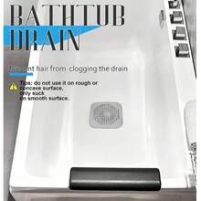 1/3pcs Drain Hair Catcher Filter, Sink Strainer, Suction Cup Drain Stopper, Bathtub Shower Floor Drain Cover, Silicone Kitchen Sink Plug, Easy Clean Durable Silicone Square Drain Cover, Anti-Clogging, Shower Drain Hair Catcher, Suitable For Bathroom Tub And Kitchen Sink, Bathroom Accessories