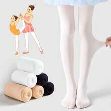 Meia Calça Infantil FIO 40 DOUCE AND ELEGANCE - Branco - Visão 3