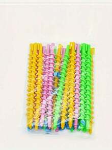 1 包（约 20 个）免加热螺旋卷发棒，DIY 美发造型工具，螺旋卷发棒配件 - 彩色 - 查看 7