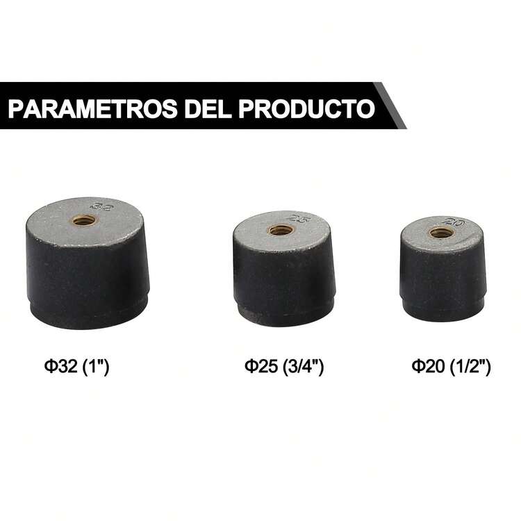 Termofusoras Stanew DJ-010 con 3 dados kit de termofusión completo herramienta profesional plomería eléctrica instalación de tubos termofusión incluye 3 dados de diferentes medidas resistente eficiente - Tipo de Enchufe A USA (110-127V) - Añade 3