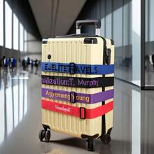 Personalized Luggage Strap, Customizable Name Luggage Strap, Nylon Customized Name Luggage Strap, Luggage Identification Belt, Strap For Securing Luggage, Luggage Belt, Luggage Wrap Strap