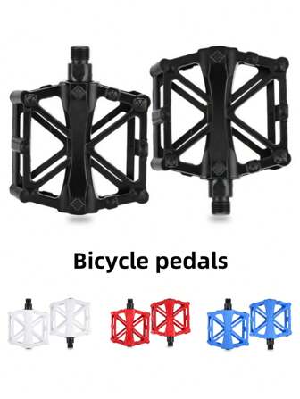 1 Pair Bicycle Pedals, Anti-Slip Aluminum Alloy Sealed Bearing Bike Pedals For Road Bike And Mountain Bike, Essential Cycling Accessories
