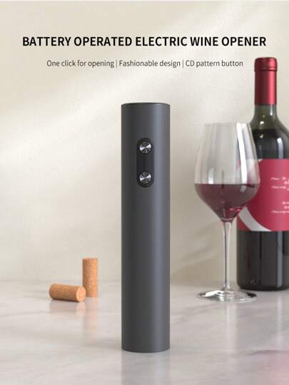 CLITON Wine Opener Wine Bottle Opener Electric Wine Bottle Openers,Battery Operated Automatic Wine Corkscrew For Wine Lovers Gift Women Men (Black)