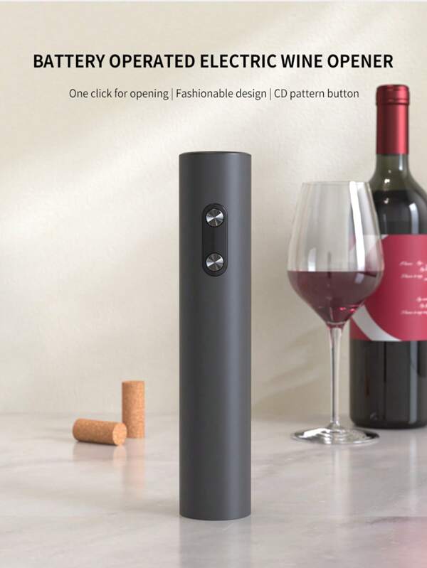 CLITON Wine Opener Wine Bottle Opener Electric Wine Bottle Openers,Battery Operated Automatic Wine Corkscrew For Wine Lovers Gift Women Men (Black)