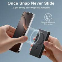 Ein magnetischer, kabelloser Vlogging- und Selfie-Bildschirm, kompatibel mit Smartphones. Nutzen Sie die Kamera Ihres Smartphones für Live-Streaming, unterstützen Sie kabelloses Mirroring und machen Sie ganz einfach Selfies mit der Rückkamera. Die mitgelieferte Fernbedienung macht es noch bequemer. - Schwarz - Übersicht 3