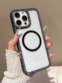 奢华闪亮水钻保险杠外壳适用于 15/15 Pro Max/15 Pro/15 Plus/11/12/13/14/16 Pro Max/XS/XR/11 Pro/11 Pro Max/12 Pro/12 Pro Max/13 Pro/13 Pro Max/7 Plus/14 Pro/14 Pro Max/14 Plus/16 Pro/16 Plus/7 Plus/8 Plus/8/SE2，时尚闪亮 3D 创意设计保护手机壳，防水防震防摔防刮 - 黑色 - 查看 4