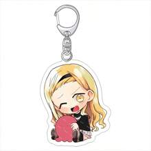 1pc 6cm动漫Takopi的原罪亚克力钥匙扣公仔久世静香Marina Azuma Cosplay包挂件钥匙圈创意粉丝万圣节礼物 - 彩色 - 查看 3