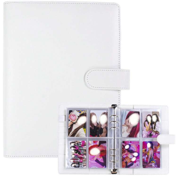 1pc A5 Photo Album Film Sleeve PU Leather Collector, Idol Photo Storage Stationery, With 25 Card Slots - Multicolor - View 6