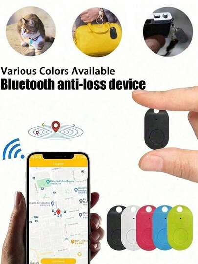 Bluetooth Anti-Lost Luggage Tag, Use This Luggage Loss Alarm To Ensure That Your Luggage Will Never Be Lost. It Is A Must-Have Travel Accessory And Travel Essential. You Can Check The Location Of Your Luggage At Any Time. Suitable For Preventing Lost Pets. Prevent The Loss Of Luggage, Bags, Keys, Bluetooth Anti-Lost Device(No Batteries Included)