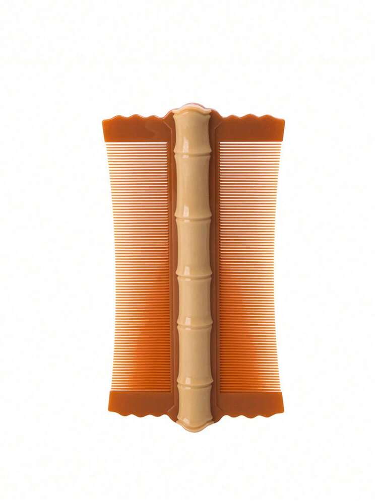 双面除虱胡须梳-去头屑结节清洁神器加密细齿梳女剃头梳去除小虱子卵超密齿梳子女生脱毛工具细齿去头屑虱子卵 - 彩色 - 查看 5