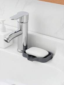 Tapete de drenaje de baño creativo de silicona gris que no acumula agua, caja de jabón - Multicolor - Ver 2